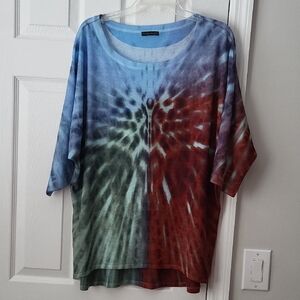 Nally & Milly Vibrant Tie-Dye Long Sleeve Shirt Size L